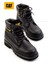 Black Leather Kadın Bot & Bootie CAT0111122303 2