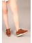 Choccy Hakiki Deri Garnili Triko Sneakers Taba 5