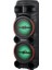 KTS-2058 Siyah Çift Mikrofonlu Rgb Ledli Taşınabilir Bluetooth Hoparlör Parti Speaker 2