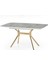 Monterra Açılır Yemek Masası – 80 x 130 / 160 cm , Rambla Üst Tabla, Gold Metal Ayak 1