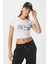Kadın Fifth Yıkamalı Beyaz Crop Top 1