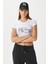 Kadın Fifth Yıkamalı Beyaz Crop Top 2