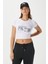 Kadın Fifth Yıkamalı Beyaz Crop Top 3