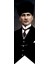 Atatürk Baskılı Kırlangıç Bayrak 50 x 150 cm 1