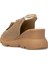 Elit Zeyn 8067 Kadın Hakiki Deri Dolgu Topuk Sandalet Camel 4