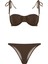 Balenli Simli Kahverengi Bikini Takım 1