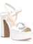 Elit PM08 K2051-1T Kadın Platform Ayakkabı Beyaz 2