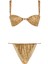 Desenli Aksesuarlı Straplez Bikini Takım 2