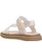 Elit ŞA-F-036-25Y Filet Kız Çocuk Düz Sandalet Gümüş 4