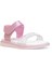 Elit ŞA-F-036-25Y Filet Kız Çocuk Düz Sandalet Gümüş 2