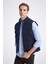 Slim Fit Lacivert Düz Yelek Mont 3