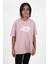 Kız Çocuk Süprem Kumaş Yandan Yırtmaçlı Baskılı Tshirt 1