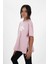 Kız Çocuk Süprem Kumaş Yandan Yırtmaçlı Baskılı Tshirt 2