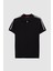 Ds Damat Slim Fit Siyah Rayon Polo Yaka Fermuarlı Triko T-Shirt 4HF06ORT10006 4