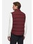 Slim Fit Bordo Düz Yelek Mont 3