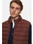 Slim Fit Kiremit Düz Yelek Mont 2