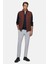 Slim Fit Kiremit Düz Yelek Mont 4