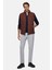 Slim Fit Kiremit Düz Yelek Mont 5