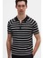 Ds Damat Slim Fit Siyah Rayon Polo Yaka Fermuarlı Triko T-Shirt 4HF06ORT10002 1