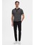 Ds Damat Slim Fit Siyah Rayon Polo Yaka Fermuarlı Triko T-Shirt 4HF06ORT10002 4