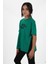 Kız Çocuk Süprem Kumaş Yandan Yırtmaçlı Baskılı Tshirt 2
