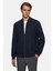 Ds Damat Regular Fit Lacivert Çizgili Mont 1