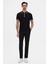 Ds Damat Slim Fit Siyah Rayon Polo Yaka Fermuarlı Triko T-Shirt 4HF06ORT10004 4