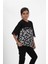 Kız Çocuk Süprem Kumaş Bisiklet Yaka Desenli Tshirt 2