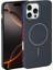 Apple iPhone 16 Pro Max Kılıf Manyetik Şarj Özellikli Ic Gls Lansman Leke Tutmaz Kapak 2