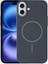 Apple iPhone 16 Plus Kılıf Manyetik Şarj Özellikli Ic Gls Lansman Leke Tutmaz Kapak 1