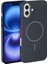 Apple iPhone 16 Plus Kılıf Manyetik Şarj Özellikli Ic Gls Lansman Leke Tutmaz Kapak 2