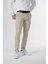 Esnek Kumaş Slim Fit Chino Erkek Pantolon Krem 1