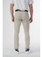 Esnek Kumaş Slim Fit Chino Erkek Pantolon Krem 5