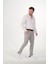 Esnek Kumaş Slim Fit Chino Erkek Pantolon Gri 1