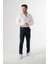 Esnek Kumaş Slim Fit Chino Erkek Pantolon Lacivert 2