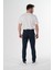 Esnek Kumaş Slim Fit Chino Erkek Pantolon Lacivert 3