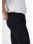 Ekose Esnek Kumaş Slim Chino Fit Erkek Pantolon Siyah 3