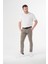 Esnek Kumaş Slim Fit Chino Erkek Pantolon Kahve 2