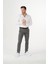 Esnek Kumaş Slim Fit Chino Erkek Pantolon Antrasit 3