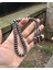 Gümüş Kazaziye Üç Sallantılı Renkli Zirkon Taş Detaylı El Örmesi Bilek Boy Tespih 9X8MM 1