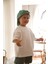 Beyaz Bisiklet Yaka Oversize T-Shirt Bebek - Çocuk 1