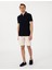 Erkek Bej Slim Fit Keten Karışımlı Beli Bağcıklı Dokuma Şort 50308147-VR011 1