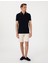 Erkek Bej Slim Fit Keten Karışımlı Beli Bağcıklı Dokuma Şort 50308147-VR011 3