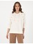 Kadın Ekru Oversize Sweatshirt 50301329-VR019 1