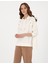 Kadın Ekru Oversize Sweatshirt 50301329-VR019 3