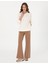 Kadın Ekru Oversize Sweatshirt 50301329-VR019 4