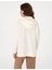Kadın Ekru Oversize Sweatshirt 50301329-VR019 5