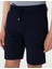 Erkek Lacivert Slim Fit Beli Lastikli Bağcıklı Dokuma Şort 50308148-VR033 5