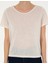 Kadın Krem Comfort Fit Tişört 50284736-VR071 6