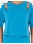 Kadın Mavi Comfort Fit Crop Modal Kumaş Sweatshirt 50283137-VR036 6